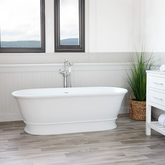 Lugano 68 Inch Resin Double Ended Tub