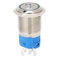 thumbnail image 2 of Interruptor de botón Ormromra 2 uds acero inoxidable 5 pines Numero 7, 2 of 8