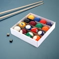 thumbnail image 3 of de billar de 32 Uds., juego completo de bolas de billar, pantalla de repuesto pequeña para de juegos, deportes de interior Cola Minibolas de billar, 3 of 8