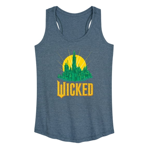 Wicked: Part 2 - Emerald City - Women's Racerback Sleeveless Graphic Tank Top