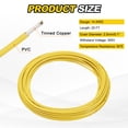thumbnail image 2 of Uxcell 14 Gauge Hook Up Wire 25FT 300V Tinned Copper Electrical Wire, Yellow, 2 of 6