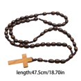 thumbnail image 5 of Rvaymup Spiritual Natural Wood Prayer Beads with Crosses for Collectors and Believers, 5 of 6