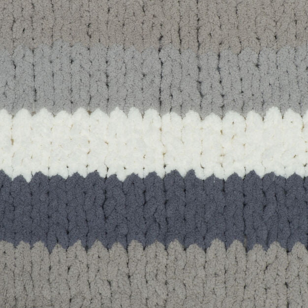 Bernat Blanket Stripes Gray Matters Yarn - 2 Pack of 300g/10.5oz -  Polyester - 6 Super Bulky - 220 Yards - Knitting/Crochet