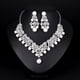 thumbnail image 1 of Collar Pendientes Aleación Rhinestone Conjunto de joyas Accesorios para banquetes de boda Wmkox8yii fajkfhkj5387, 1 of 8