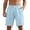 A-Blue735, variant on Men's Textured Drawstring Shorts Relaxed Fit Outdoor Daily Training Bermudas