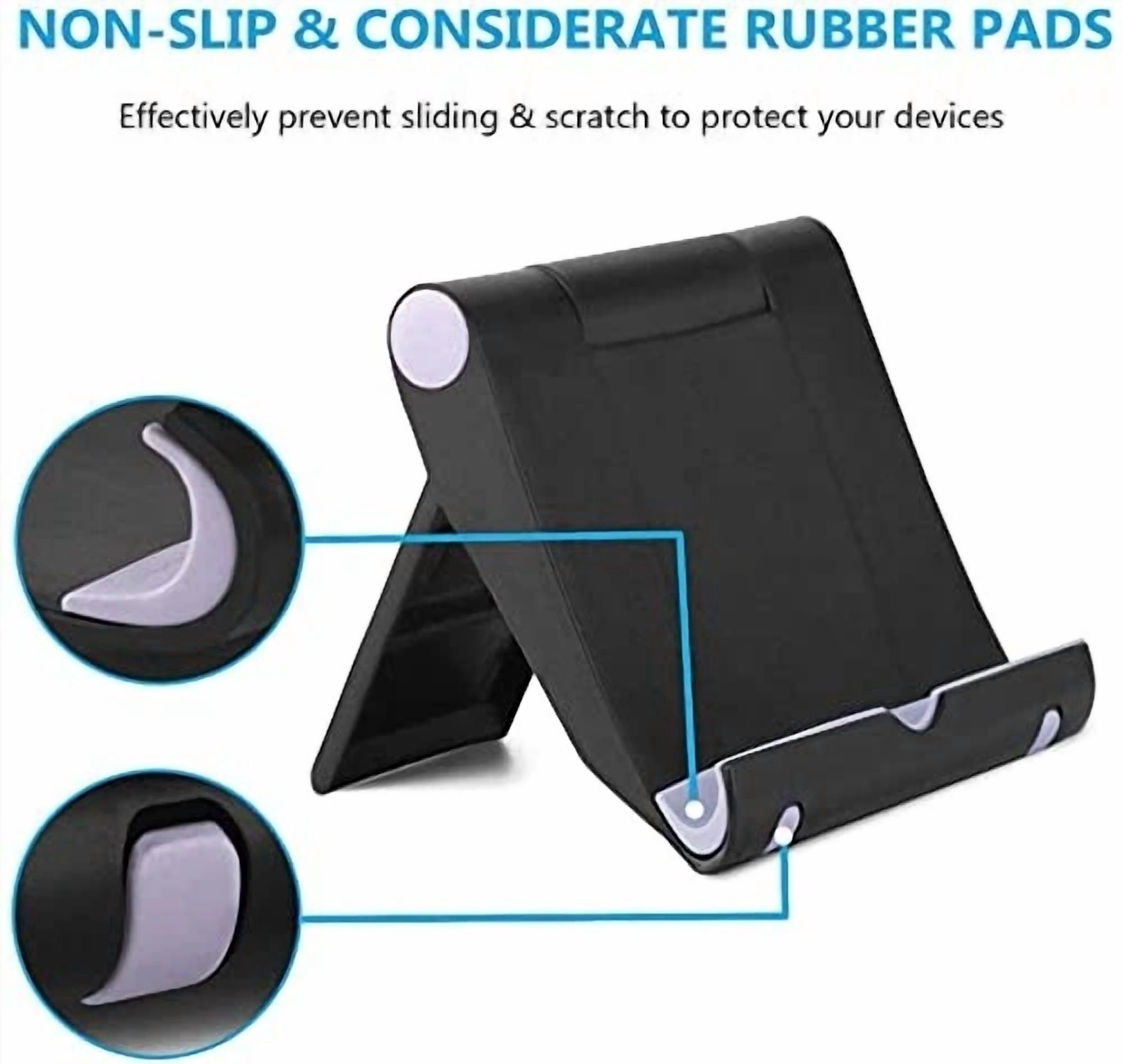 CRESTIN- Cell Phone Stand Multi-Angle,【2 Pack】 Tablet Stand Universal Black & Black