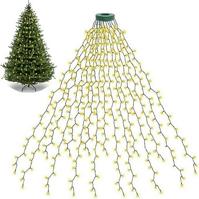 Christmas Tree Lights 400LED 16 Lines Christmas Lights for Tree 8 Modes for 6ft-10ft Christmas Tree UL Certified Indo