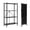 Black - 4 Layers, variant on Office Bookshelf Shelving Unit, 3/4/5-Tier Unassembled Storage Rack, Equipped with Wheeled Multi-Layer Storage Shelves, Portable Floor-Standing Versatile Miscellaneous Storage Rack