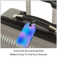thumbnail image 3 of Square 2Pack PU Leather Mermaid Fish Scale Cruise Luggage Tag with Privacy Cover and Name ID Tag for Travel Handbags Backpacks Luggage Tags, 3 of 6