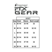 Frogg Toggs FTX Lite Rain Jacket for Men, Waterproof Rain Gear with 4-Way Stretch, Gray, 2XL