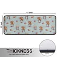 thumbnail image 5 of Kitchen Rugs Sets Of 2,Lightblue Highland Cow Flower Bucket Pattern Anti Fatigue Kitchen Mat Rugs Non Slip Washable,Decorative Kitchen Floor Mats for Kitchen,Sink,Laundry,17"x47"+17"x47", 5 of 5