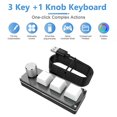 thumbnail image 4 of RGB Macro 3 Key + 1 Knob Programmable Mechanical Gaming Keyboard (Clear), 4 of 9