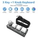thumbnail image 3 of RGB Macro 3 Key 1 Knob Teclado mecánico programable para juegos Clear +, 3 of 5