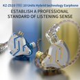 thumbnail image 1 of KZ ZS10 Pro 3.5mm Wired In-ear Headphones 1DD+4BA Hybrid HiFi Music Earphone Sports Headset 2pin Detachable Cable In-line Control with Mic, 1 of 5
