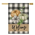 thumbnail image 1 of Bandera de jardín de otoño, calabaza, doble cara, poliéster, lino, bandera de jardín, 1 of 4