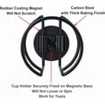 thumbnail image 4 of Strong Magnetic Cup Holder, Fully Covered Anti Drop Drink Holder, Horizontal or Vertical Mount on Metal Surface, Portable Magnet Bottle Holder for School Bus Tractor Truck Mower Refrigerator 2 Pack, 4 of 10