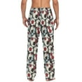 thumbnail image 3 of joogoo Men's Pajama Pants Football Soccer Ball Soft Long Sleep Lounge Pjs Bottoms 2XL, 3 of 7