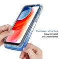 thumbnail image 4 of For Motorola Moto G Play Phone Case (2021), Mantto Full body Clear Cover PC + TPU Shockproof Anti-Scratch Gradient Bumper Rugged Two-layer Protection Cover for Motorola Moto G Play 2021 - Blue, 4 of 8