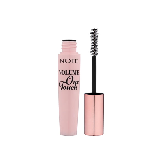 Máscara Note Cosmetics Volume One Touch, color negro, 10 ml
