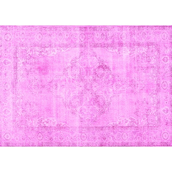 Ahgly Company Indoor Rectangle Persian Pink Traditional Area Rugs, 5' x 7'