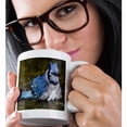 thumbnail image 2 of 3dRose, Blue Jay bathing - Marion Co. IL, 15oz Mug, 2 of 7