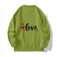 thumbnail image 3 of Ceisia Men's Valentine's Day Heart Print Sweatshirt | Relaxed Winter Casual Pullover Gift, 3 of 5