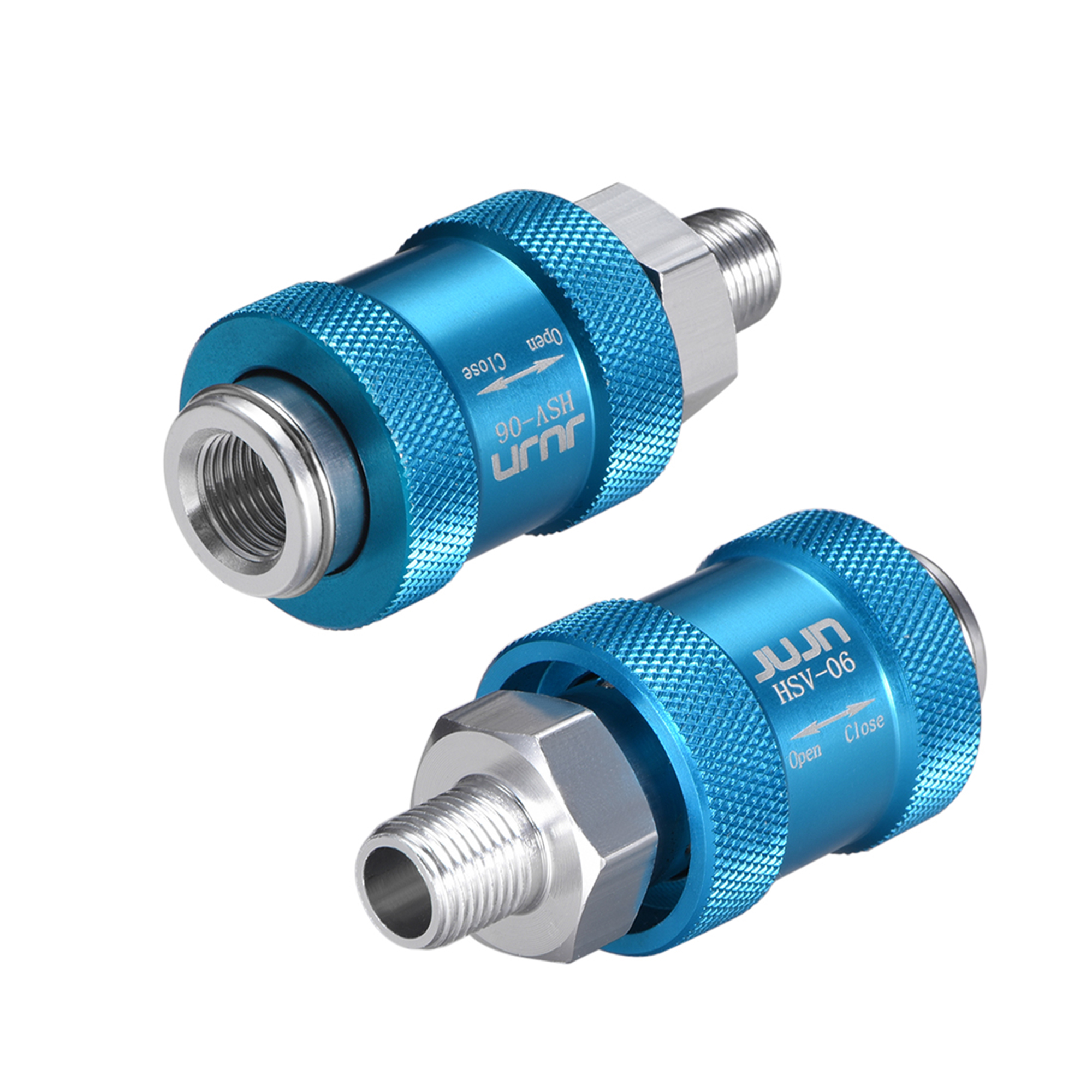 Speed Control Valve 1/8" G Pneumatic Flow Control Hand Slide Valve 2Pcs