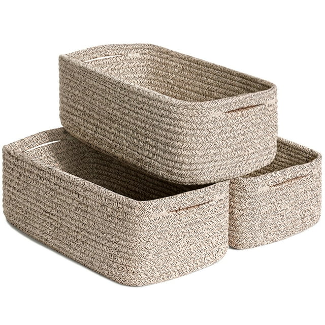 Organizador de Cuerda de Algodón Goodpick en Canasto 3 Unidades 28x18x11 cm