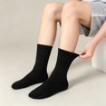 thumbnail image 5 of DOVACKA Kids 6-Pack Athletic Crew Socks, Thick Cotton with Elastic Arch Support & Ribbed Cuffs, Boys Girls 5-14 Years, 5 of 7