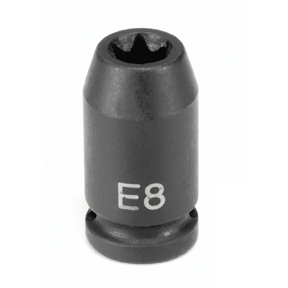 Grey Pneumatic 1/4" Drive x E12 External Star Impact Socket