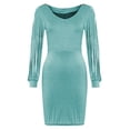 thumbnail image 4 of Ketyyh-chn99 Robes Élégantes pour Femmes Robe de Mariage Fête Robes Dos Nu pour Femmes Robes de Soirée Robe Longue Vert,TG, 4 of 4