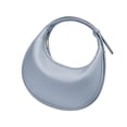thumbnail image 4 of Bolso de hombro tipo hobo para mujer, tipo sobre, pequeño, para uso diario, vacaciones. Azul claro, 4 of 9