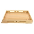 thumbnail image 1 of QUMIIRITY Kitchen Tableware Tray Wood Snack Serving Tray for Camping 1 Piece, 1 of 7