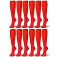 thumbnail image 2 of 12 Pairs Girls Ladies Women Knee High Socks Long Trouser Stockings Spandex 9-11, 2 of 2