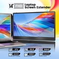 thumbnail image 2 of Extensor de monitor portátil Domyfan 14 FHD 1080P IPS Dual, 2 of 7