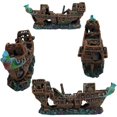 thumbnail image 5 of Aquarium Decoration 24x10x7CM Large Size Resin Fish Tank Decoration Aquarium Accessories Used to Decorate Aquariums (Shipwreck), 5 of 5