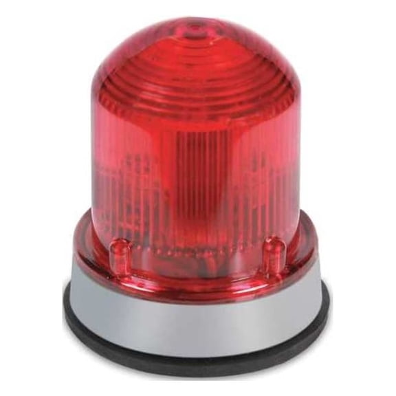 Edwards Signaling Warning Light,LED,24VDC,Red,65 FPM 125LEDFR24D