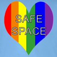 thumbnail image 3 of CafePress - Safe Space In Heart Fitted T Shirt - Fitted T-Shirt, Vintage Fit Soft Cotton Tee, 3 of 4