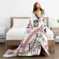 thumbnail image 6 of Baseball Blanket - Baseball Blankets Baseball Gifts for Boys Kids Adult Plush Blanket for Couch Bed Sofa Home Decor 40"X50", 6 of 6