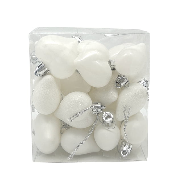 Fiudx Juego de Adornos de San Valentín, Decoraciones de Pvc En Forma de Corazón, Regalos Románticos, Adornos para El Árbol de Navidad, Adornos para Fiestas, Artículos Esenciales para Celebraciones En