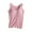 Pink, variant on Built in Bra Tank Tops for Women Summer Basic Padded Yoga Shirt Shelf Bras Workout Camisole Casual Undershirt