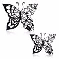 thumbnail image 1 of Cateissary Decoración de arte de pared de Metal confiable negro para el hogar moderno decoración de pared de Metal arte de pared mariposa Decoración del hogar, 1 of 1