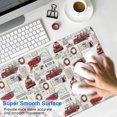 thumbnail image 4 of Long Mouse Pads for Desk,White Christmas Truck and Tree Pattern Desk Mats on Top Of Desks, Desk Mouse Pad Extra Large with 3mm Non-Slip Base and Stitched Edge for Gaming,Office,Work,Home 35.4x15.7in, 4 of 5