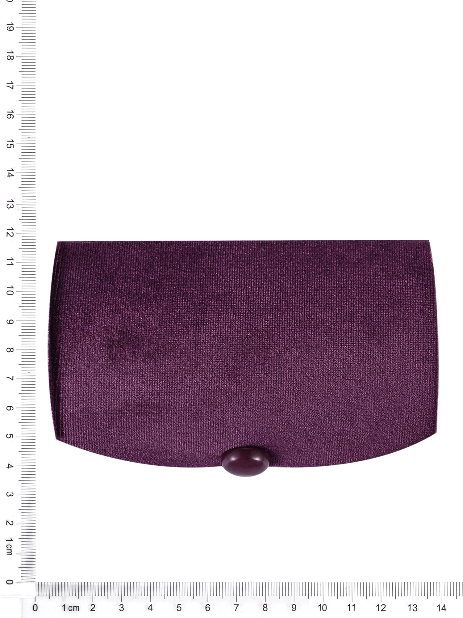 Scenario Women's Curved Faux Velvet Jewelry Organizer, Purple