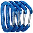 thumbnail image 1 of Mosqueton FresKaro D Shape Aluminio 7075 Cierre Alambre 15kN Pack 4 Unidades, 1 of 5