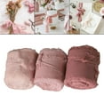 thumbnail image 2 of 3Pcs Fringe Chiffon Ribbon 2" x 5 Yards Handmade Frayed Ribbon for Bridal Bouquets crafts Wedding Invitations , Pink Series, 2 of 7