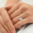 thumbnail image 3 of Pompeii Certified 1Ct Hidden Halo Diamond Engagement Ring 14k Gold Lab Grown (E/F,VS1-VS2), 3 of 4