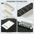 thumbnail image 4 of Likegreen Adjustable Bridge Electric Guitars with Bag & Tuner, Black, 4 of 7