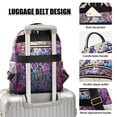 thumbnail image 4 of Bird Flowers Floral Purple Travel Laptop Backpack Casual Daypack Lightweight Bookbag Compartment for Business, 4 of 7