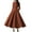 Coffee, variant on ZANZEA Women Vintage O-Neck Back Zipper Long Sleeve Pleated Dresses
